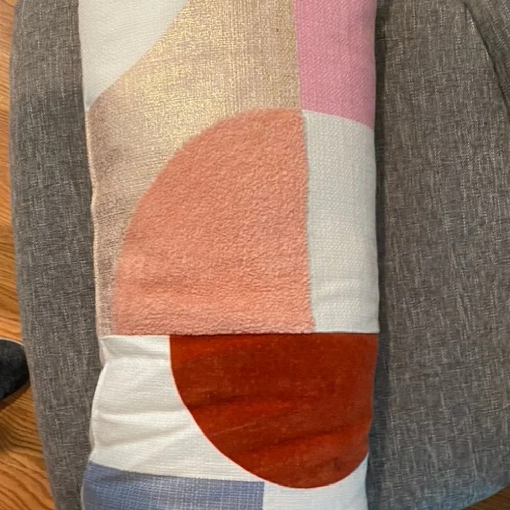Multicolor lumbar pillow - modern